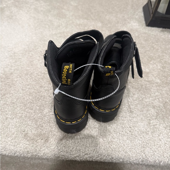Dr. Martens Black platforms Boots with Yellow Accents - Picture 3 of 6
